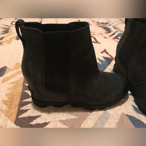 Sorel Joan of Arctic Black Wedge Boot